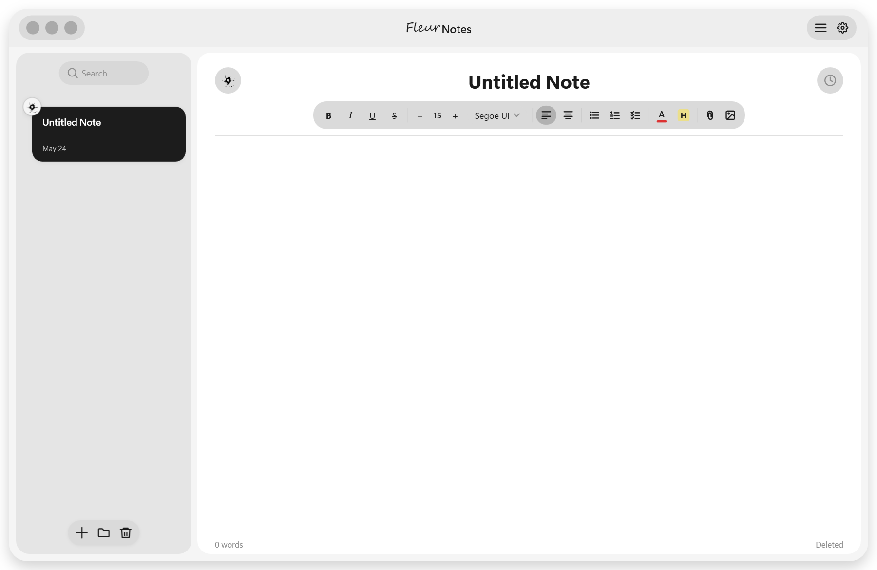 FleurNotes – Monochrome
