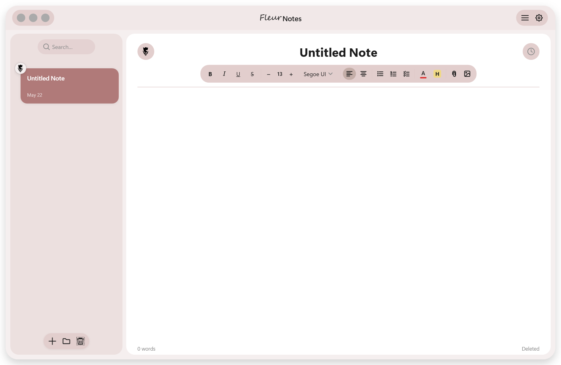 FleurNotes – Rose Red